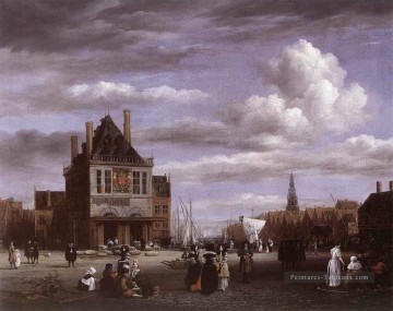La place du Dam à Amsterdam Jacob Isaakszoon van Ruisdael Peinture à l'huile